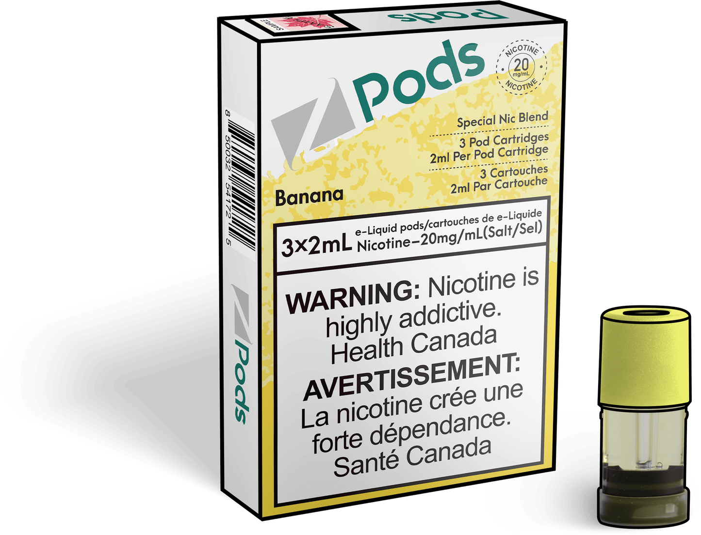 ZPOD-Banana-Disposable-Vape-Nicotine-Pod-