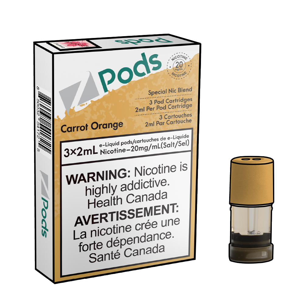 ZPODS-Carrot-Orange-Disposable-Vape-Nicotine-Pod