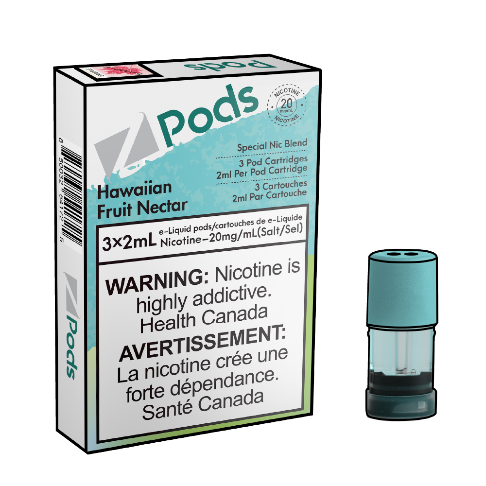 ZPODS-Disposable-Vape-Eliquid-Pod-Hawaiian-fruit-nectar