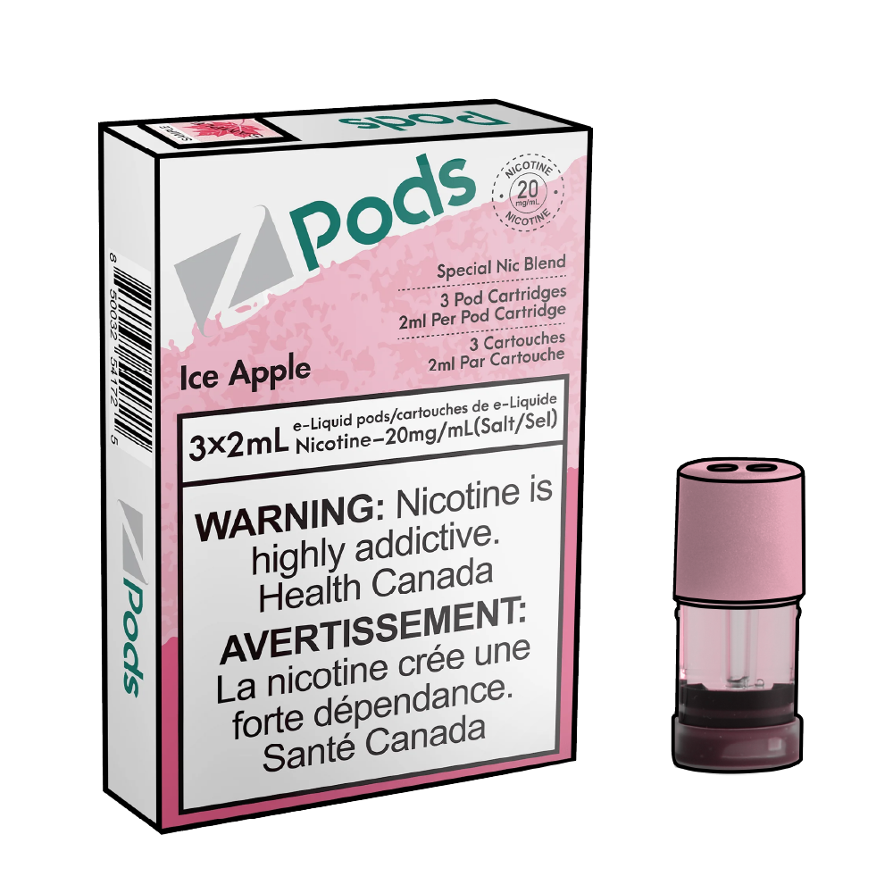 ZPODS-Disposable-Vape-Eliquid-Pod-Ice-Apple