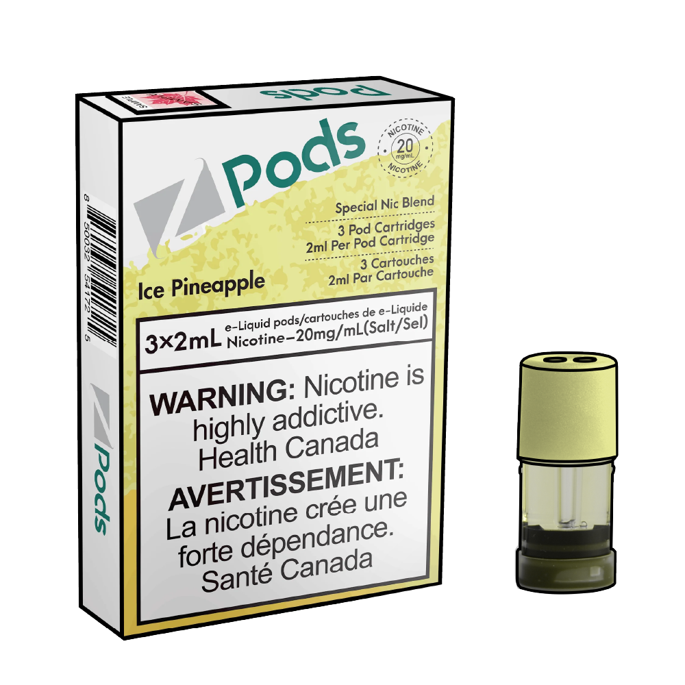 ZPODS-Disposable-Vape-Eliquid-Pod-Ice-Pineapple-1