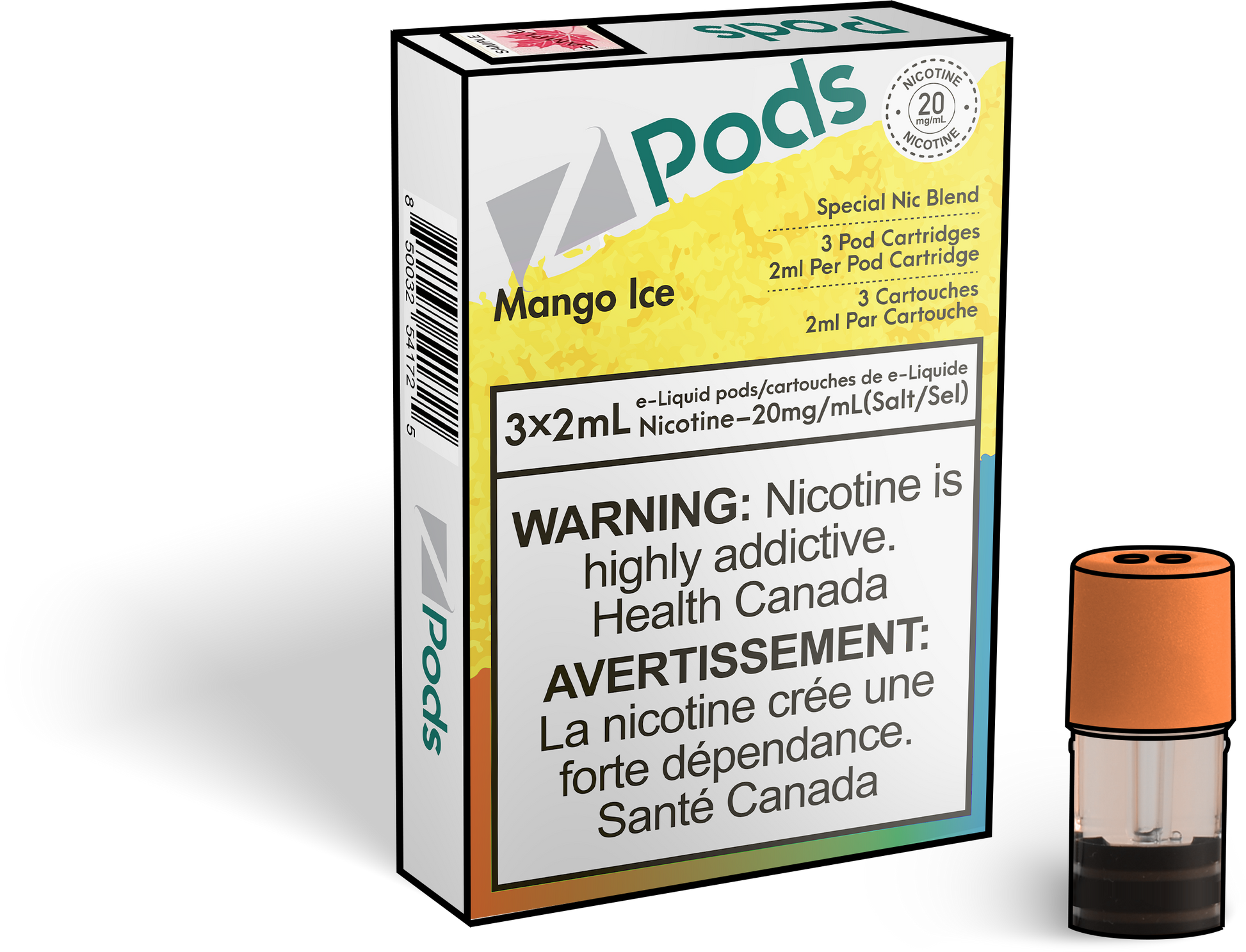 ZPODS-Disposable-Vape-Eliquid-Pod-mango-Ice