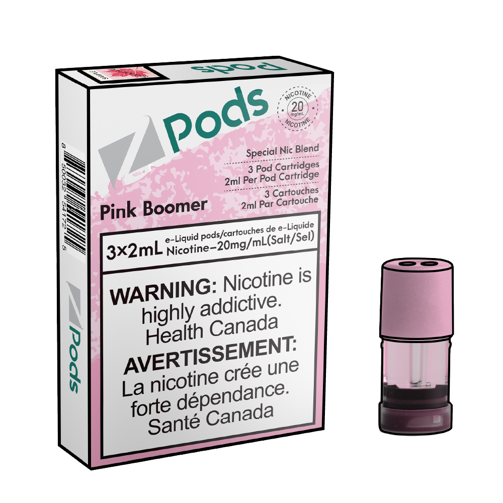ZPODS-Disposable-Vape-Pod-Free-shipping-Pink-Boomer