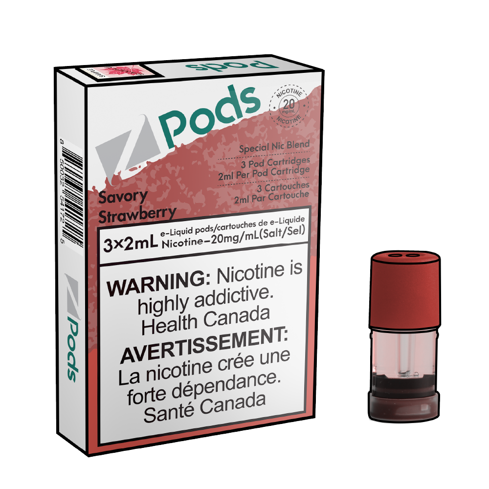ZPODS-Disposable-Vape-Pod-Free-shipping-Savory-Strawberry