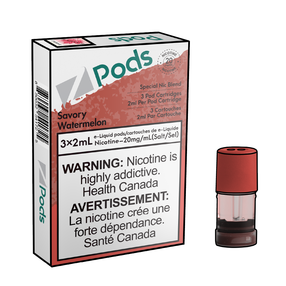 ZPODS-Disposable-Vape-Pod-Free-shipping-Savory-Watermelon