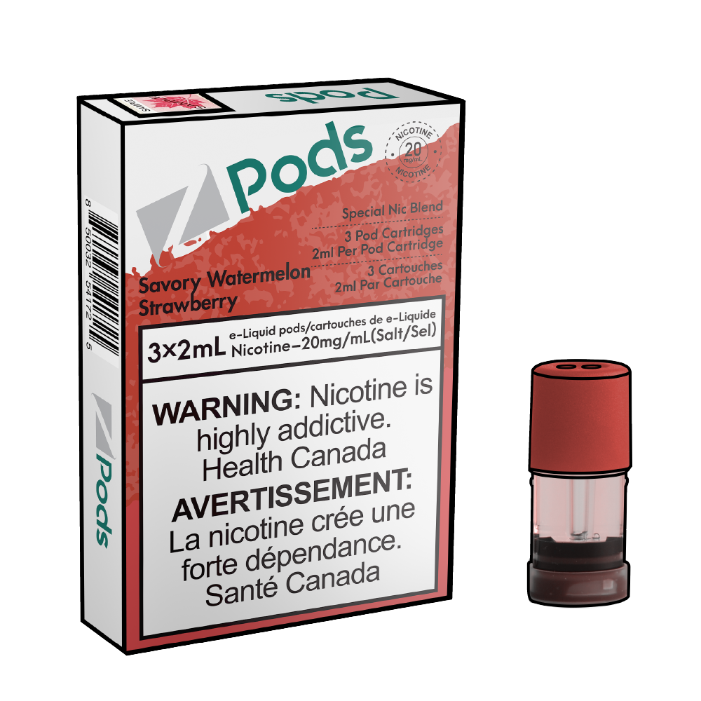 ZPODS-Disposable-Vape-Pod-Free-shipping-Savory-Watermelon-strawberry