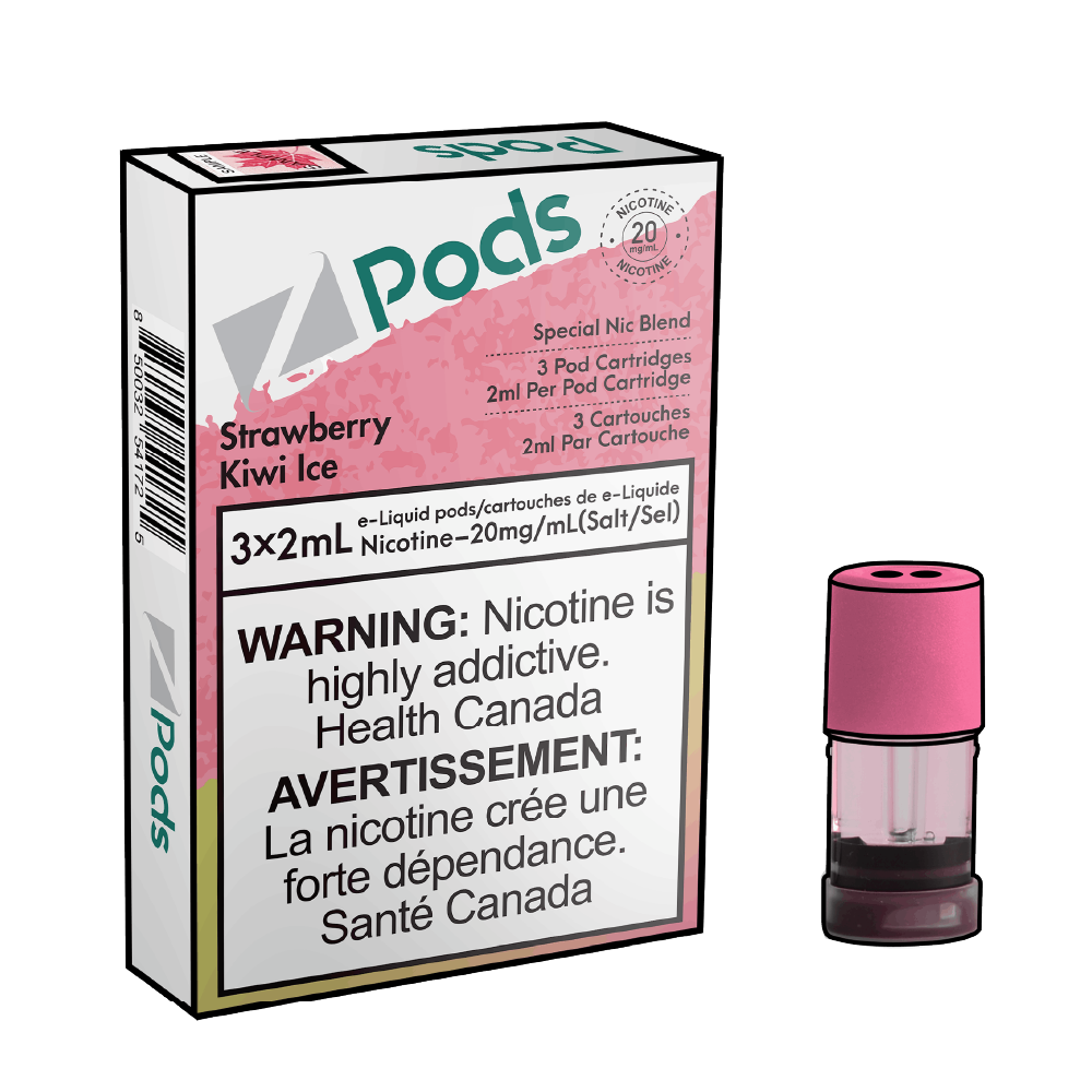ZPODS-Disposable-Vape-Pod-Free-shipping-Strawberry-Kiwi-Ice