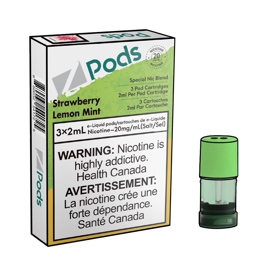 ZPODS-Disposable-Vape-Pod-Free-shipping-Strawberry-Lemon-Mint