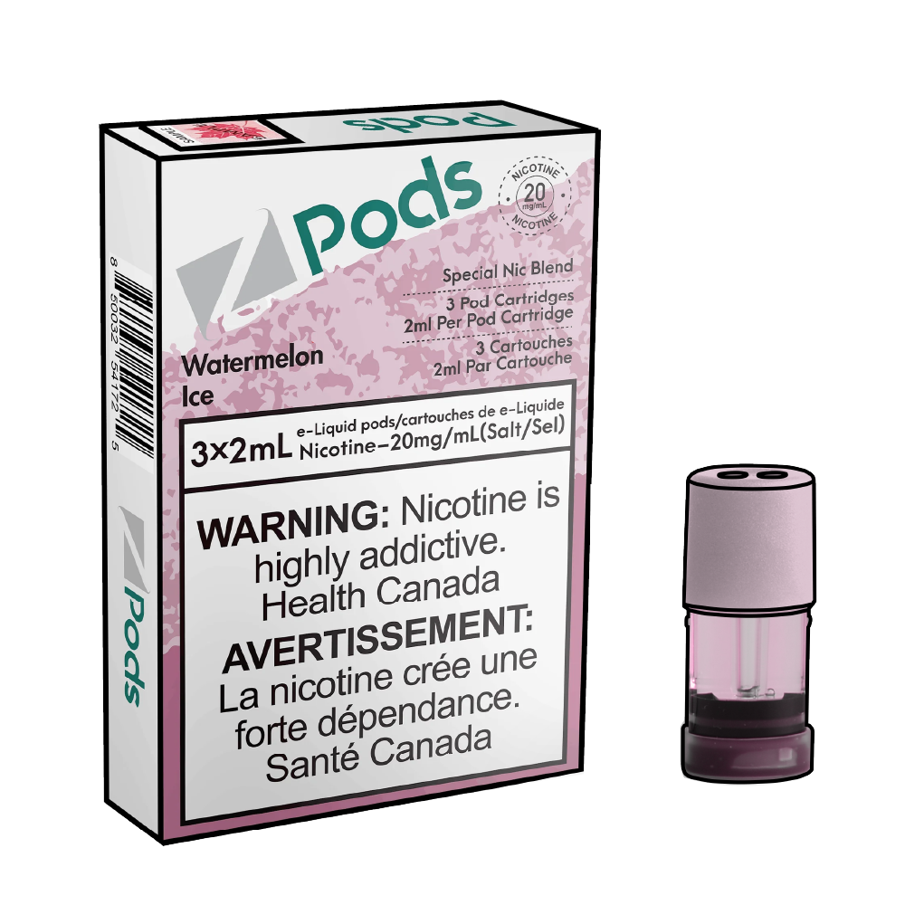 ZPODS-Disposable-Vape-Pod-Free-shipping-Watermelon-Ice