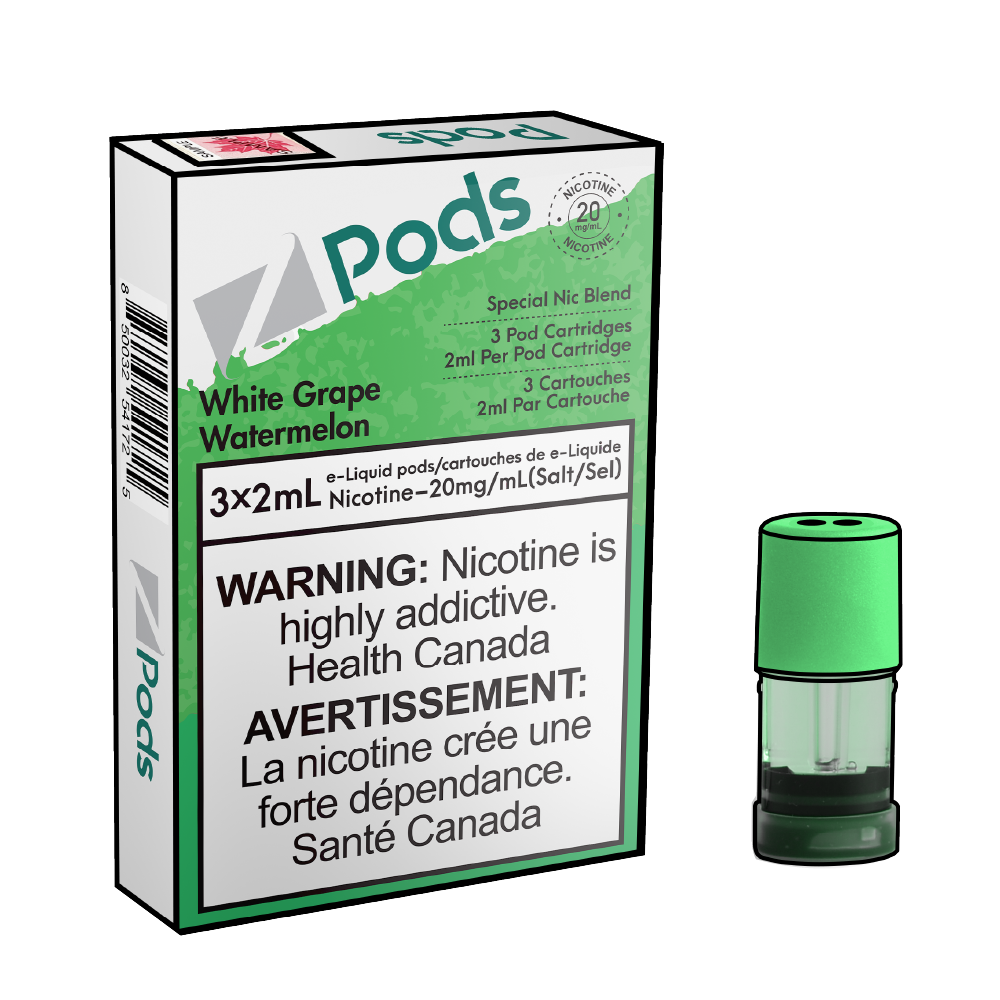 ZPODS-Disposable-Vape-Pod-Free-shipping-White-Grape-Watermelon