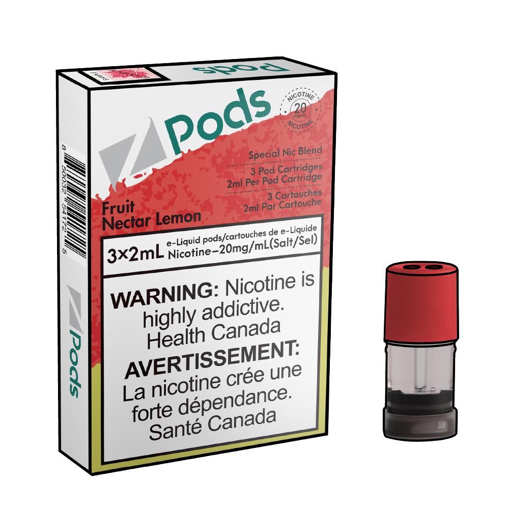 ZPODS-fruit-Nectar-Lemon-Disposable-Vape-Nicotine-Pod