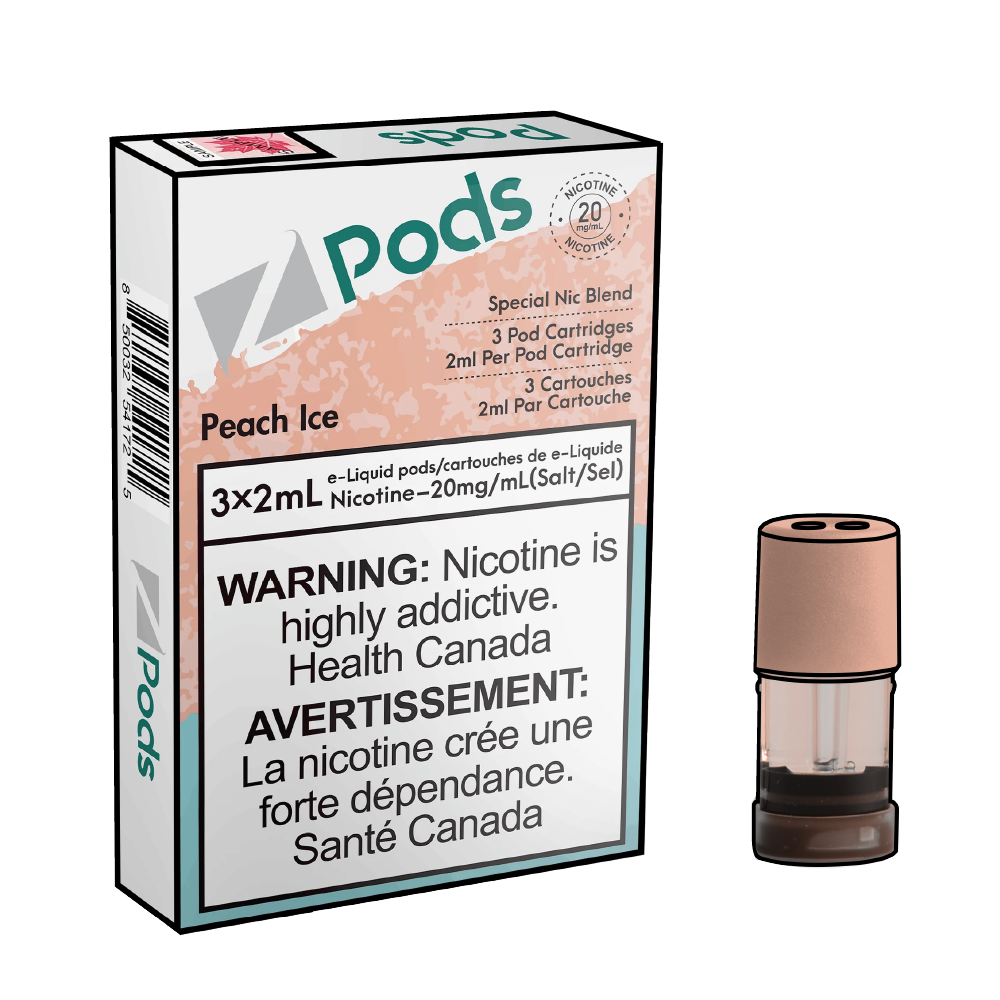 Zpods-Peach-Ice-Disposable-pods-Nic-salt-Vape