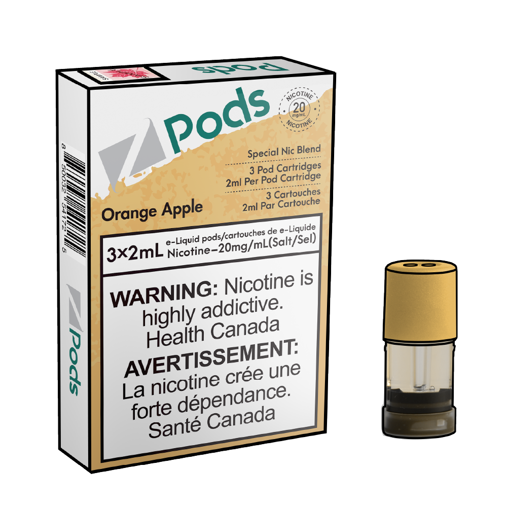 Zpods-orange-apple-Disposable-pods-Nic-salt-Vape