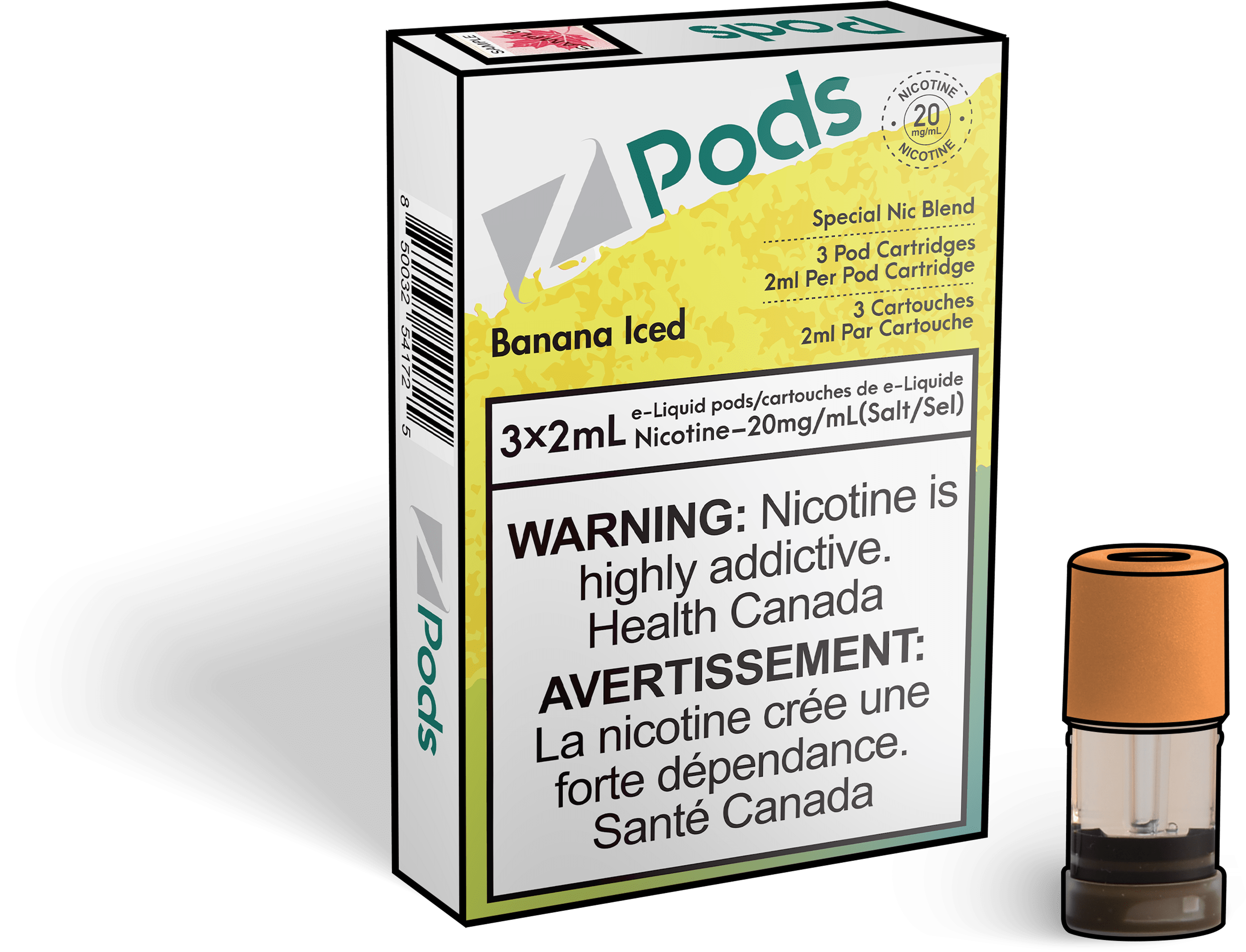 Zpods_Banana_Iced_pods_Offical_Vape_Store