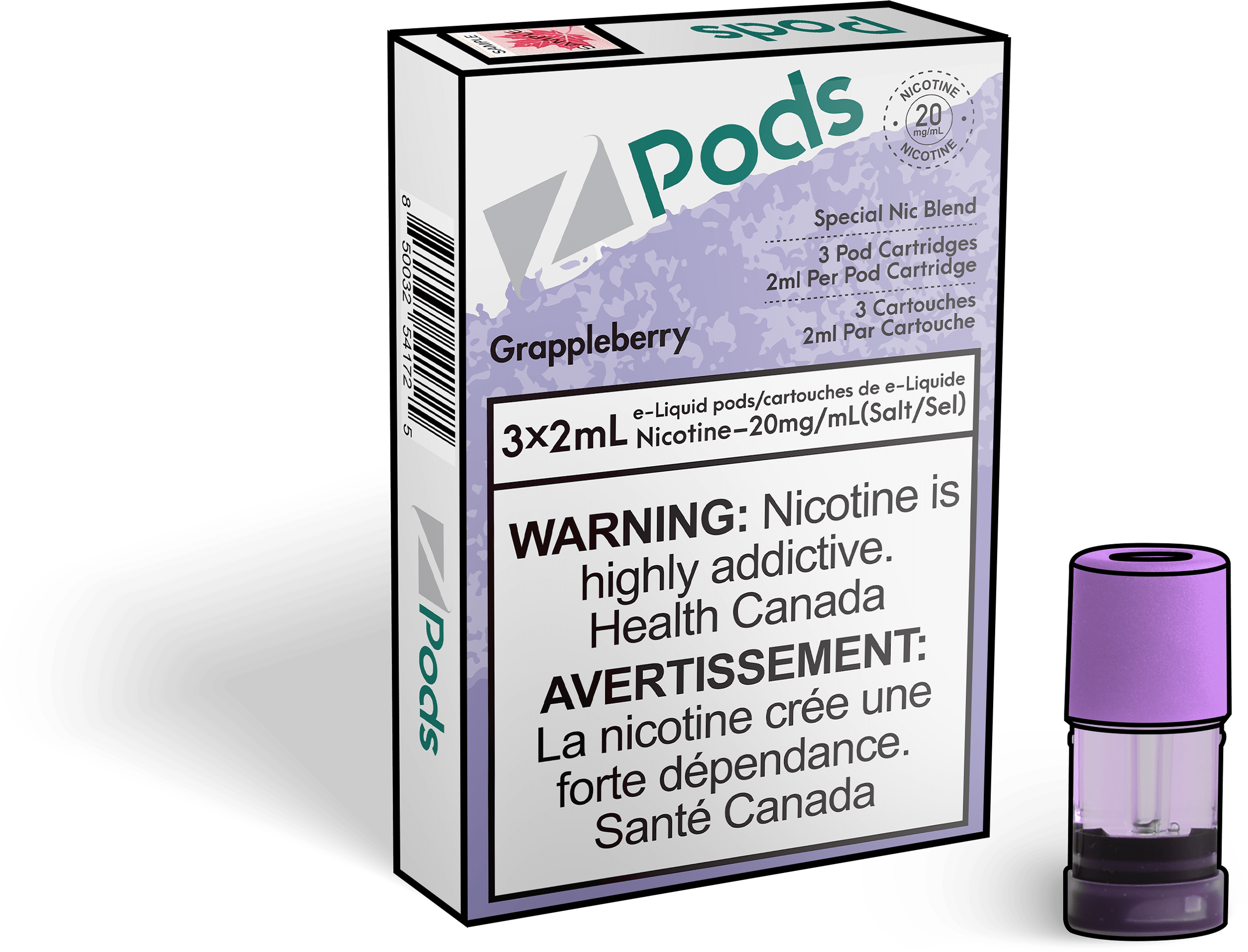 Zpods_Grappleberry_pods_Nic_salt_Vape