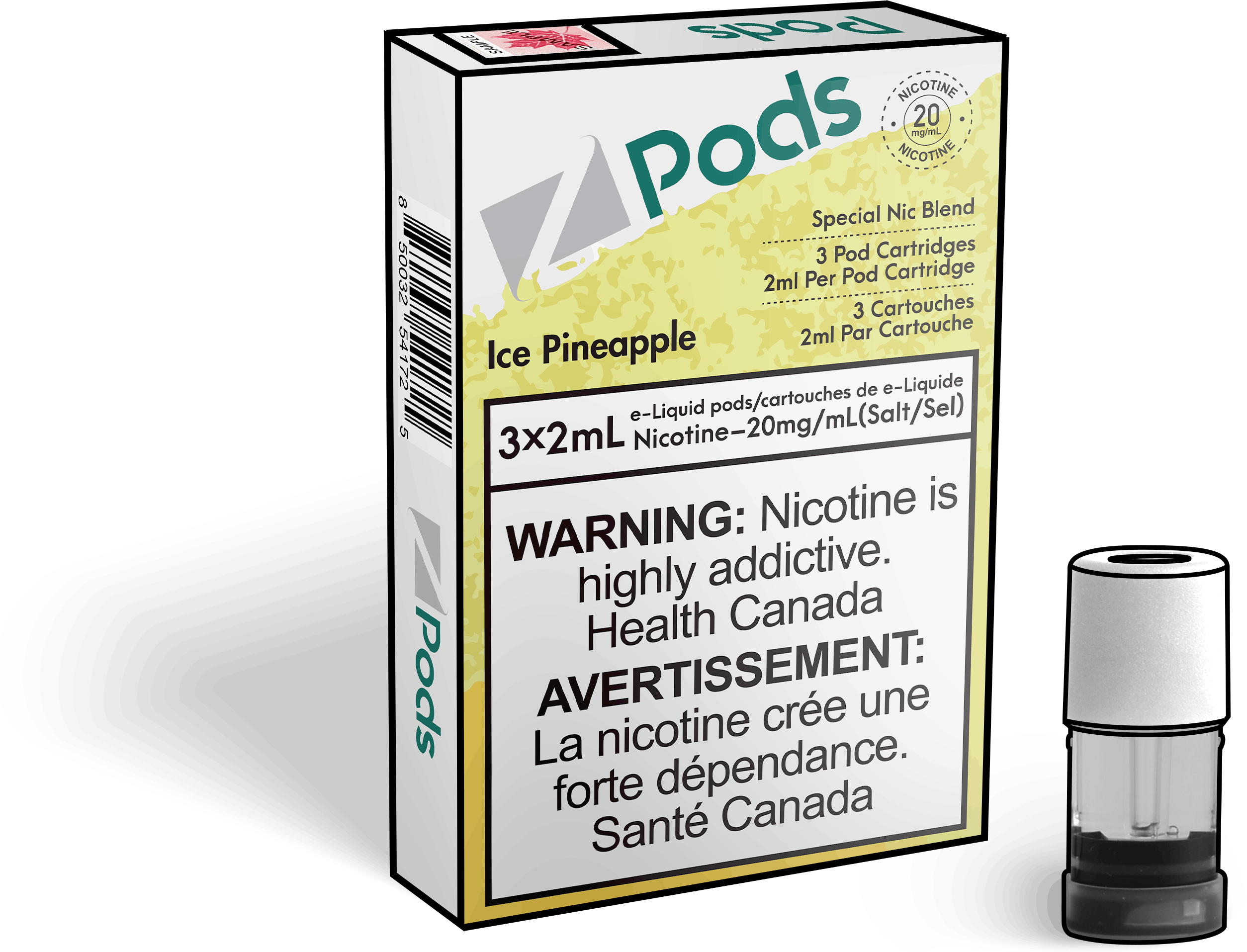 Zpods_Ice_Pineapple_pods_Nic_salt_Vape