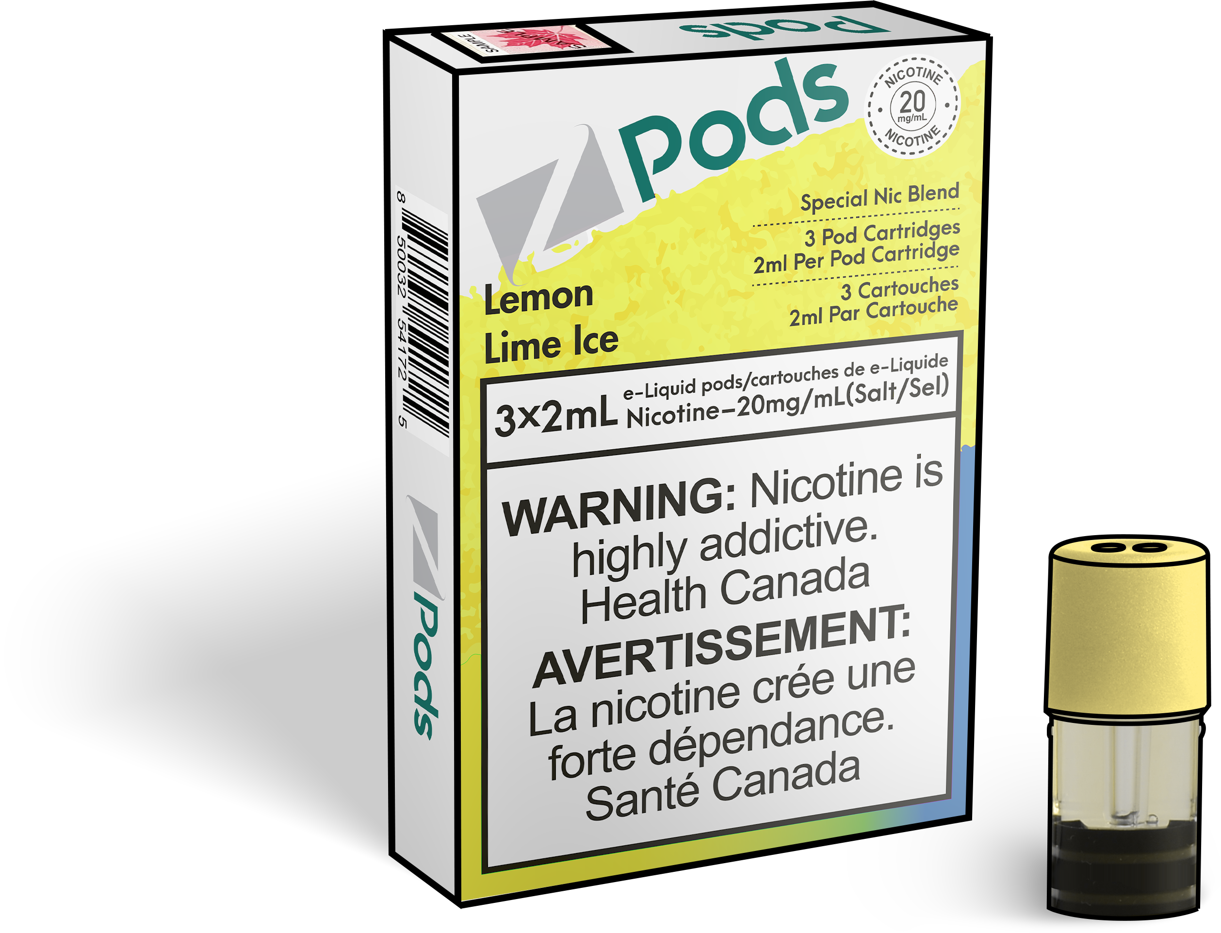 Zpods_Lemon_Lime_Ice_pods_Nic_salt_Vape