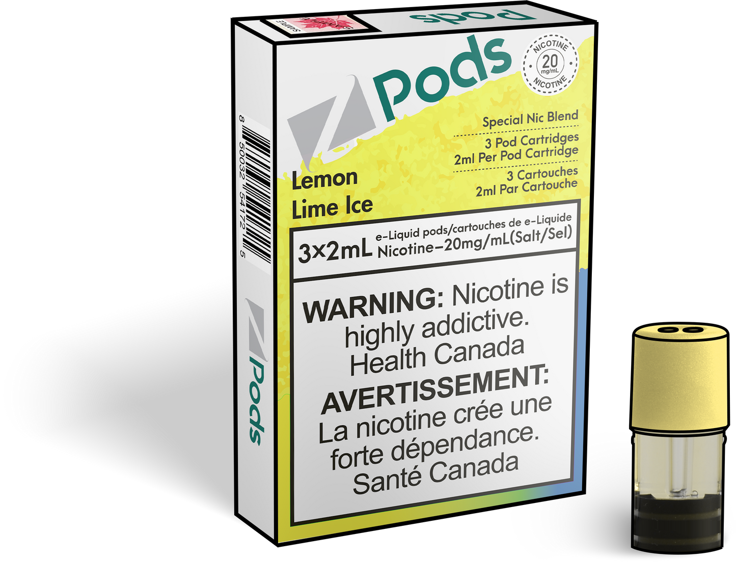 Zpods_Lemon_Lime_Ice_pods_Nic_salt_Vape