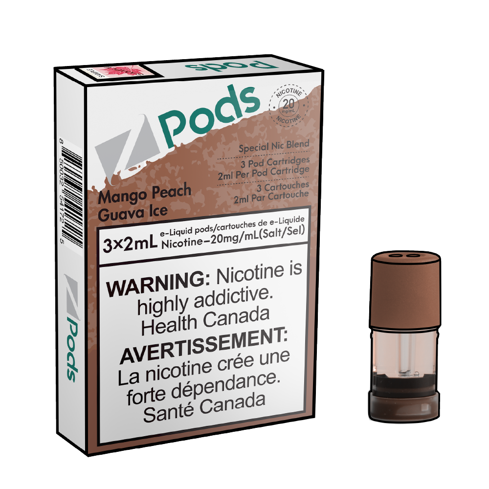 Zpods_Mango_Peach_guava_ice_pods_Nic_salt_Vape