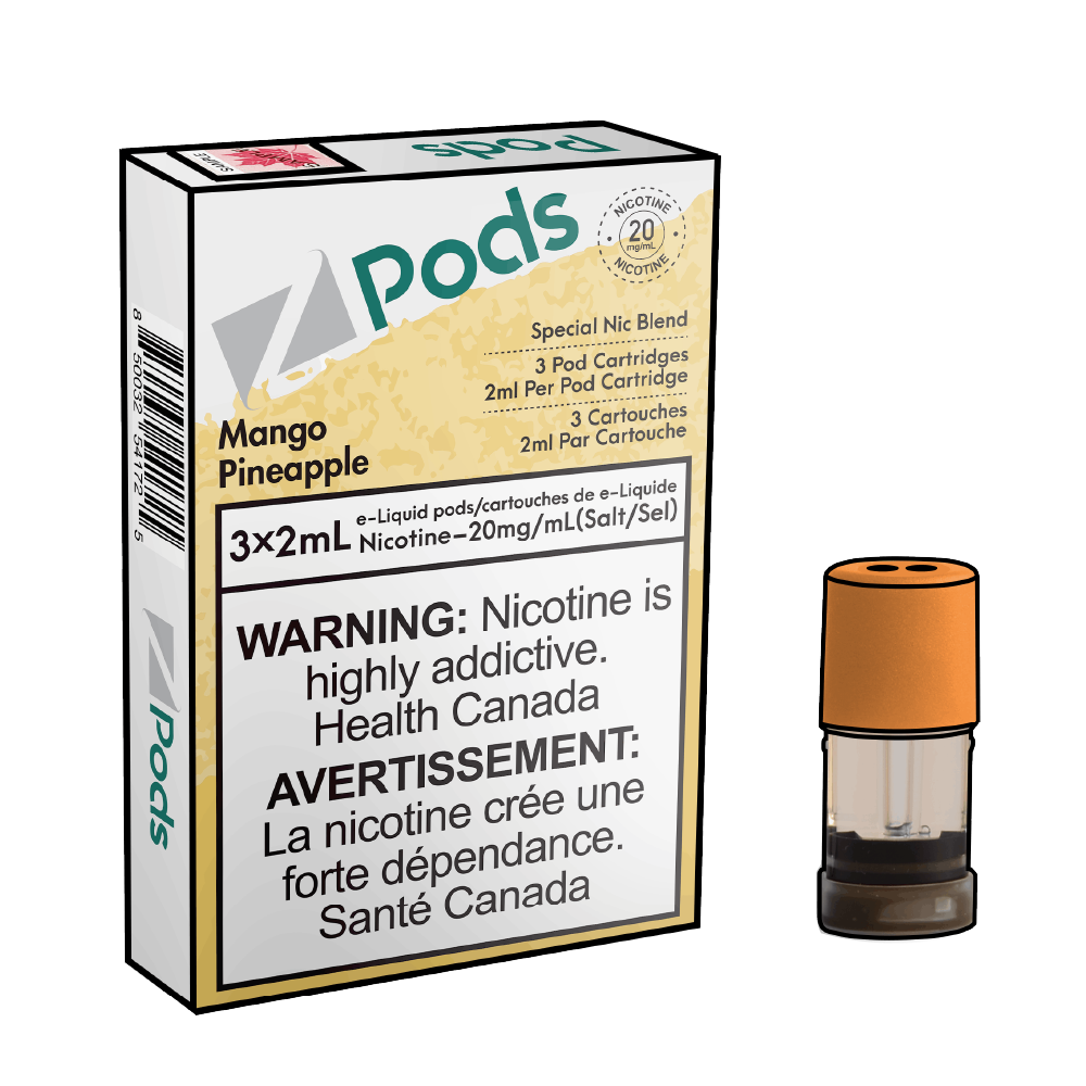 Zpods_Mango_Pineapple_pods_Nic_salt_Vape