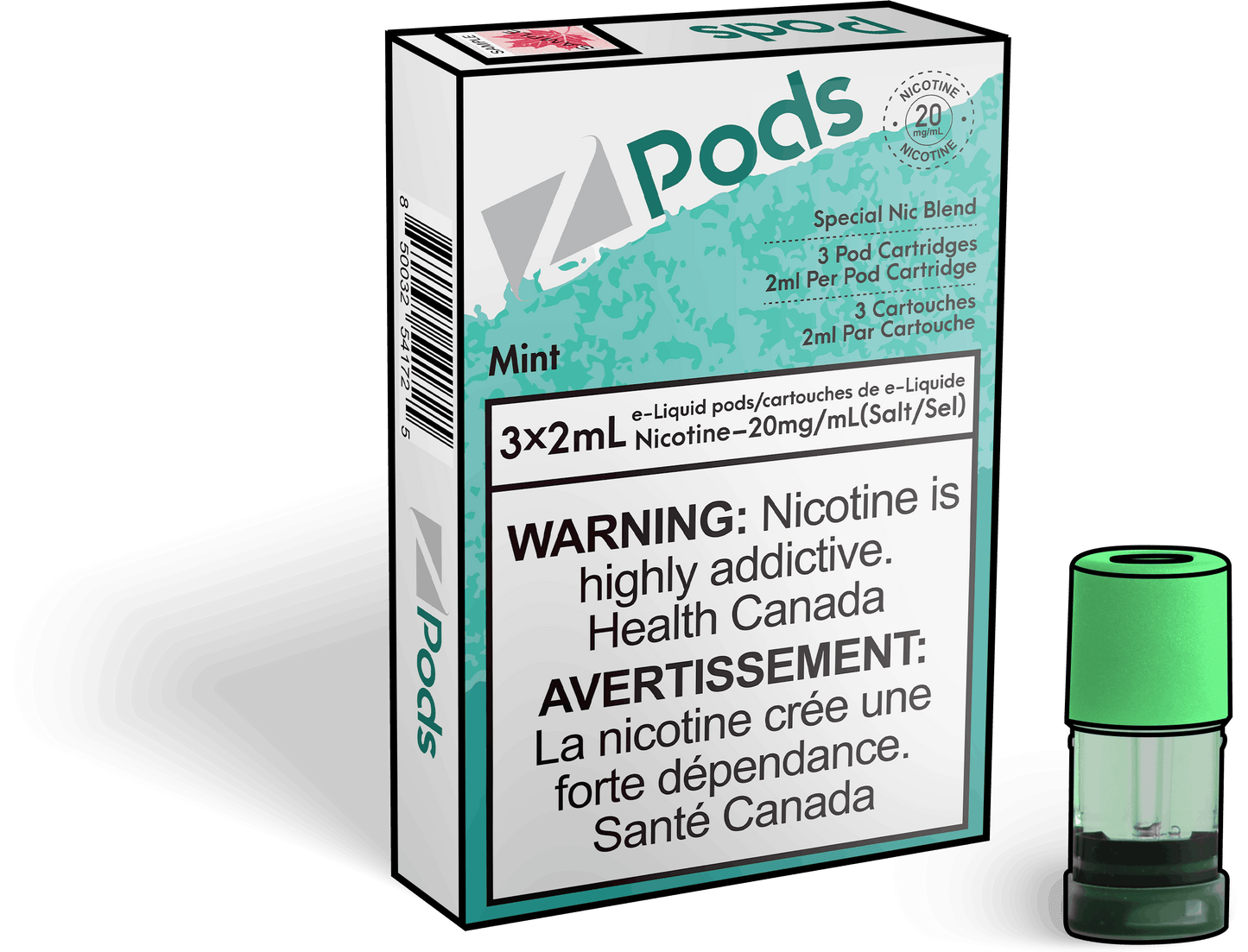 Zpods_Mint_pods_Nic_salt_Vape