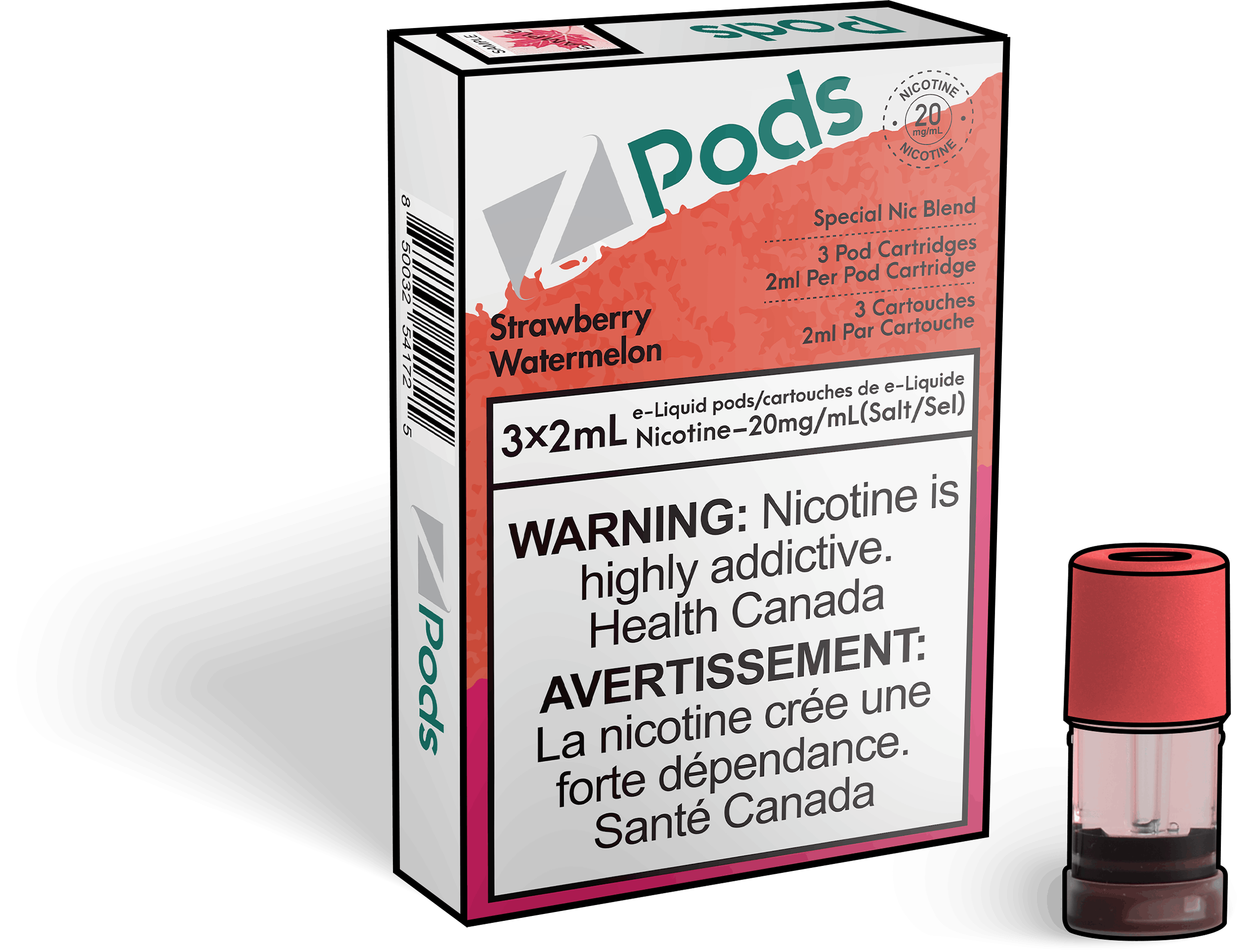Zpods_Strawberry-Watermelon_Disposable_Nicotine_Vape_Pod