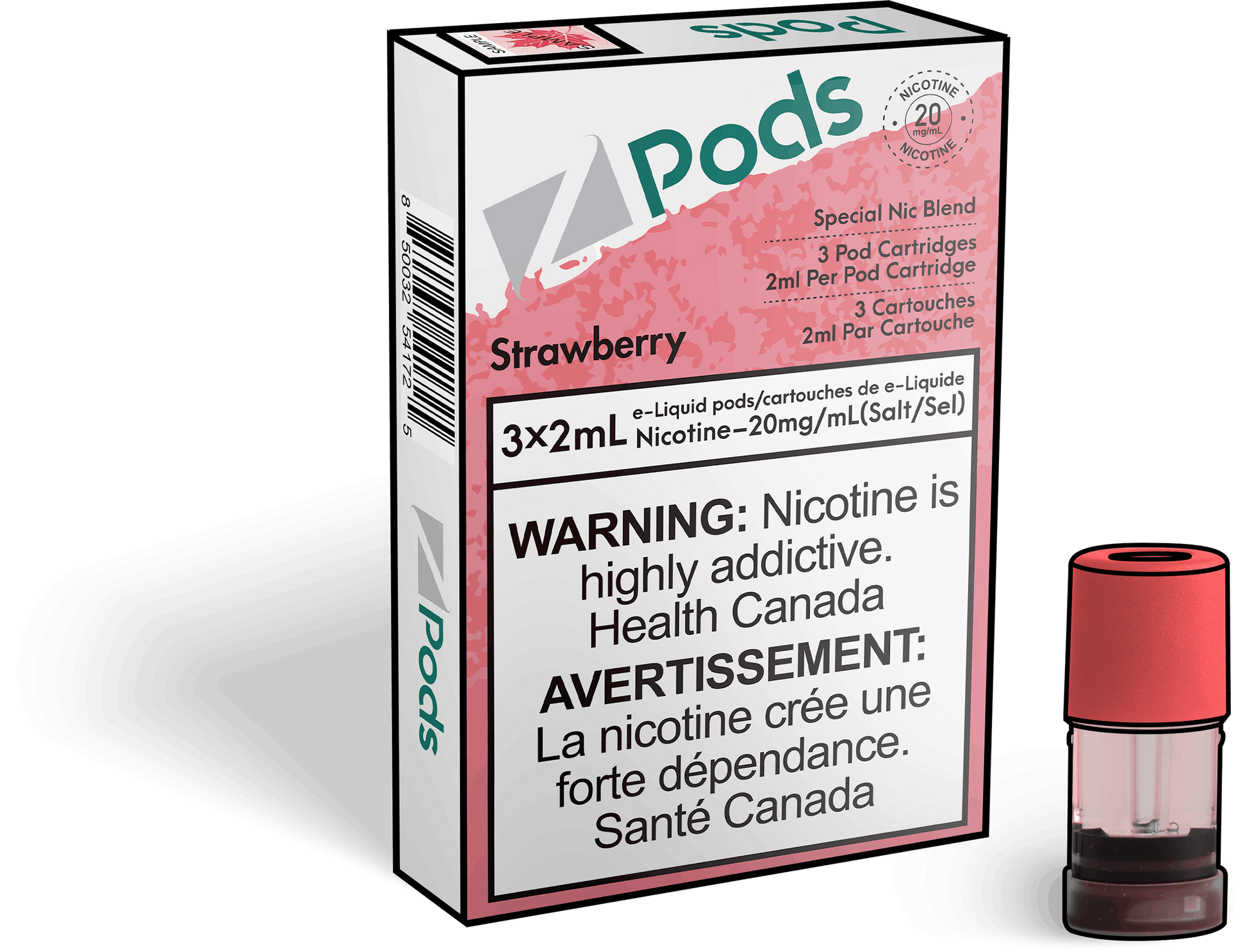 Zpods_Strawberry_Disposable_Nicotine_Vape_Pod