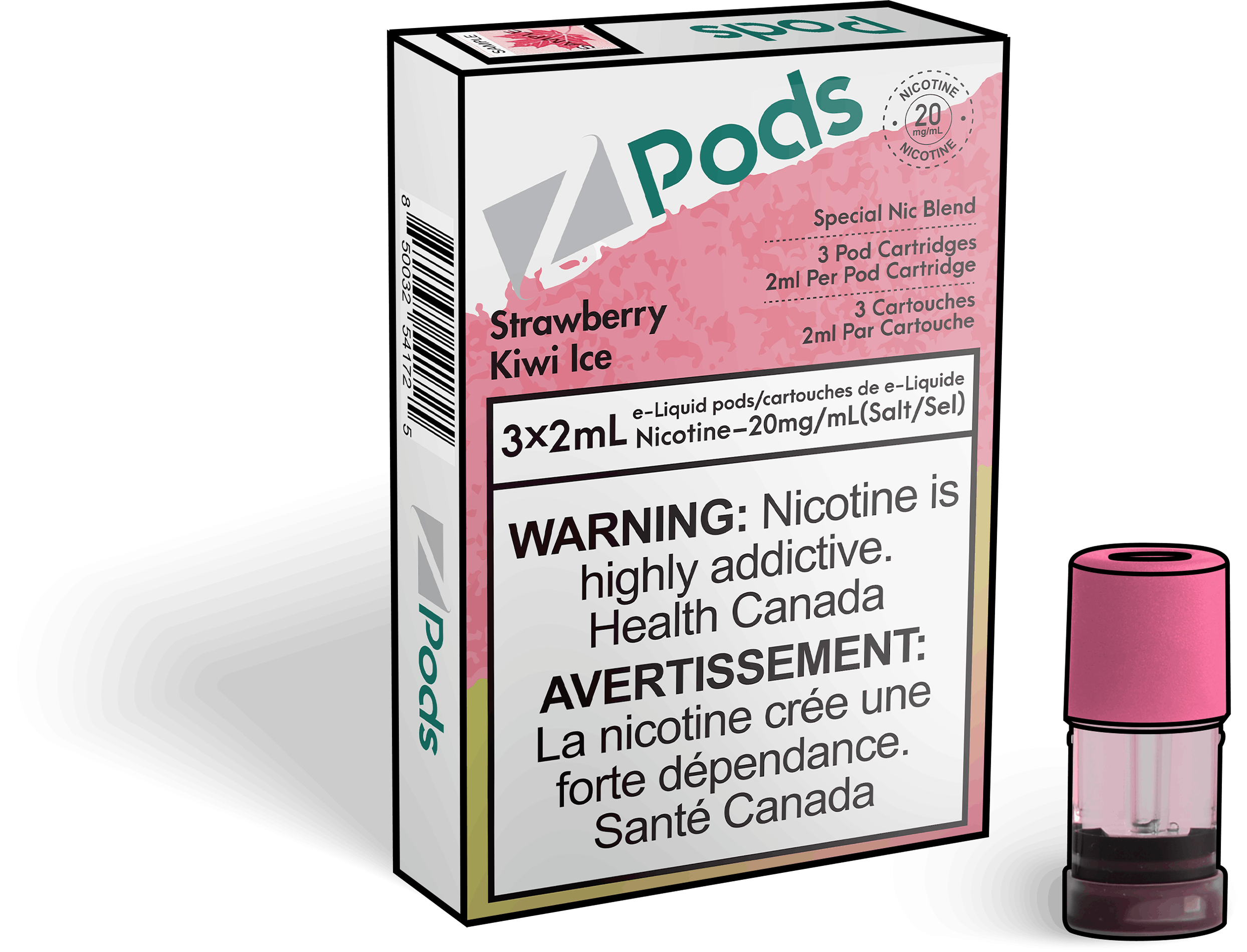 Zpods_Strawberry_Kiwi_Ice_Disposable_Nicotine_Vape_Pod