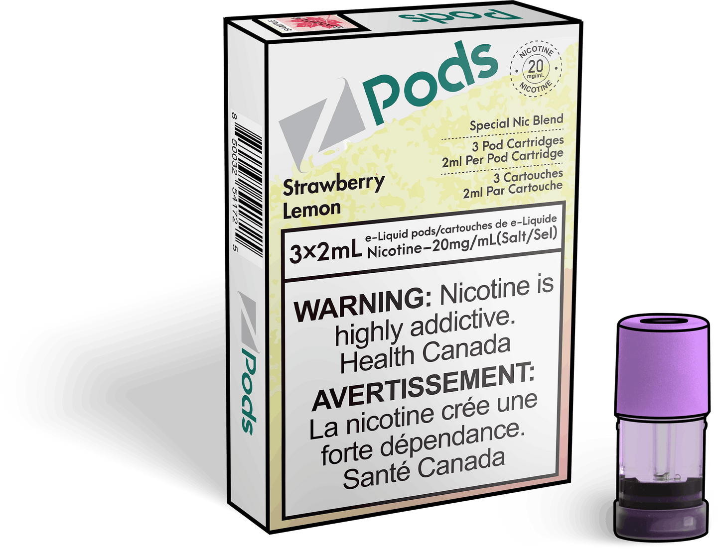 Zpods_Strawberry_Lemon_Disposable_Nicotine_Vape_Pod