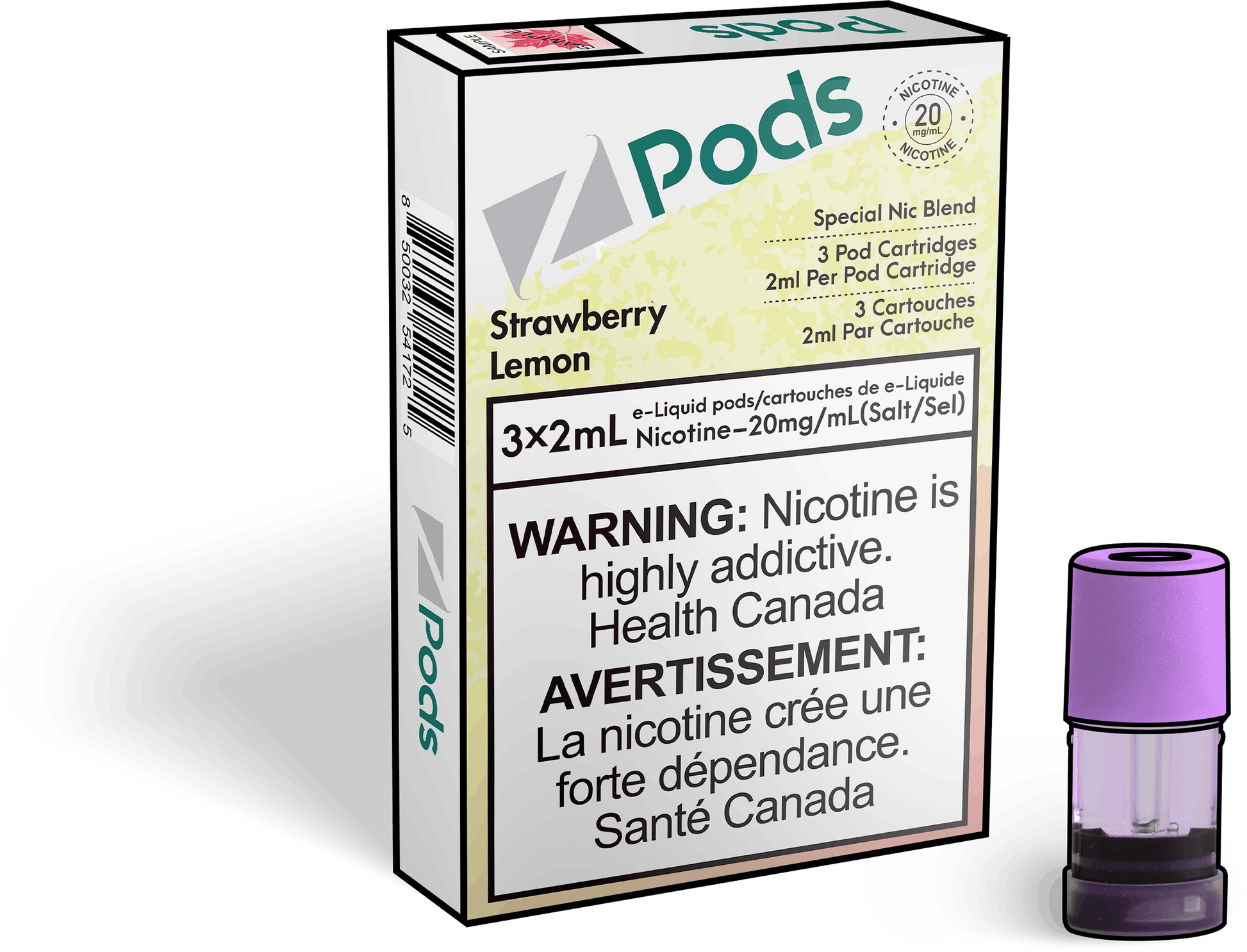 Zpods_Strawberry_Lemon_Disposable_Nicotine_Vape_Pod