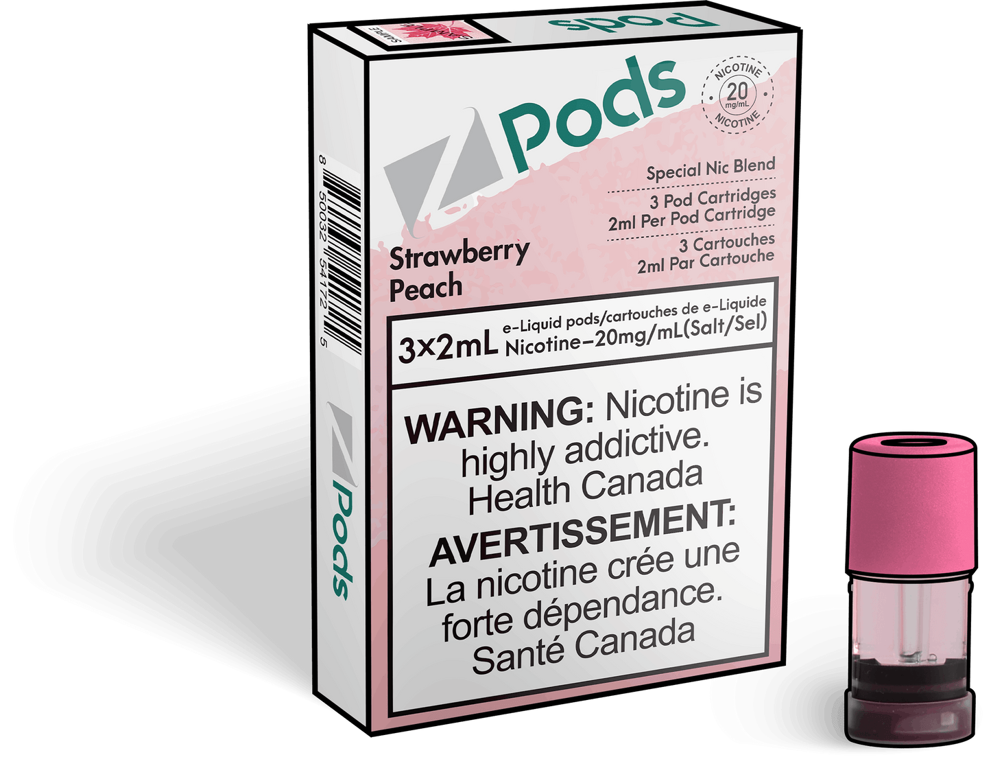 Zpods_Strawberry_Peach_Disposable_Nicotine_Vape_Pod
