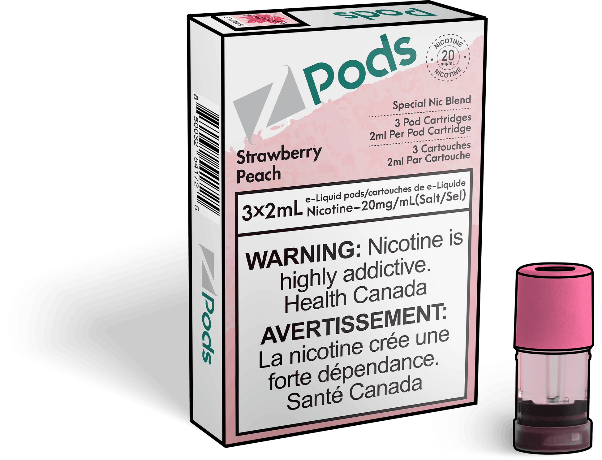 Zpods_Strawberry_Peach_Disposable_Nicotine_Vape_Pod