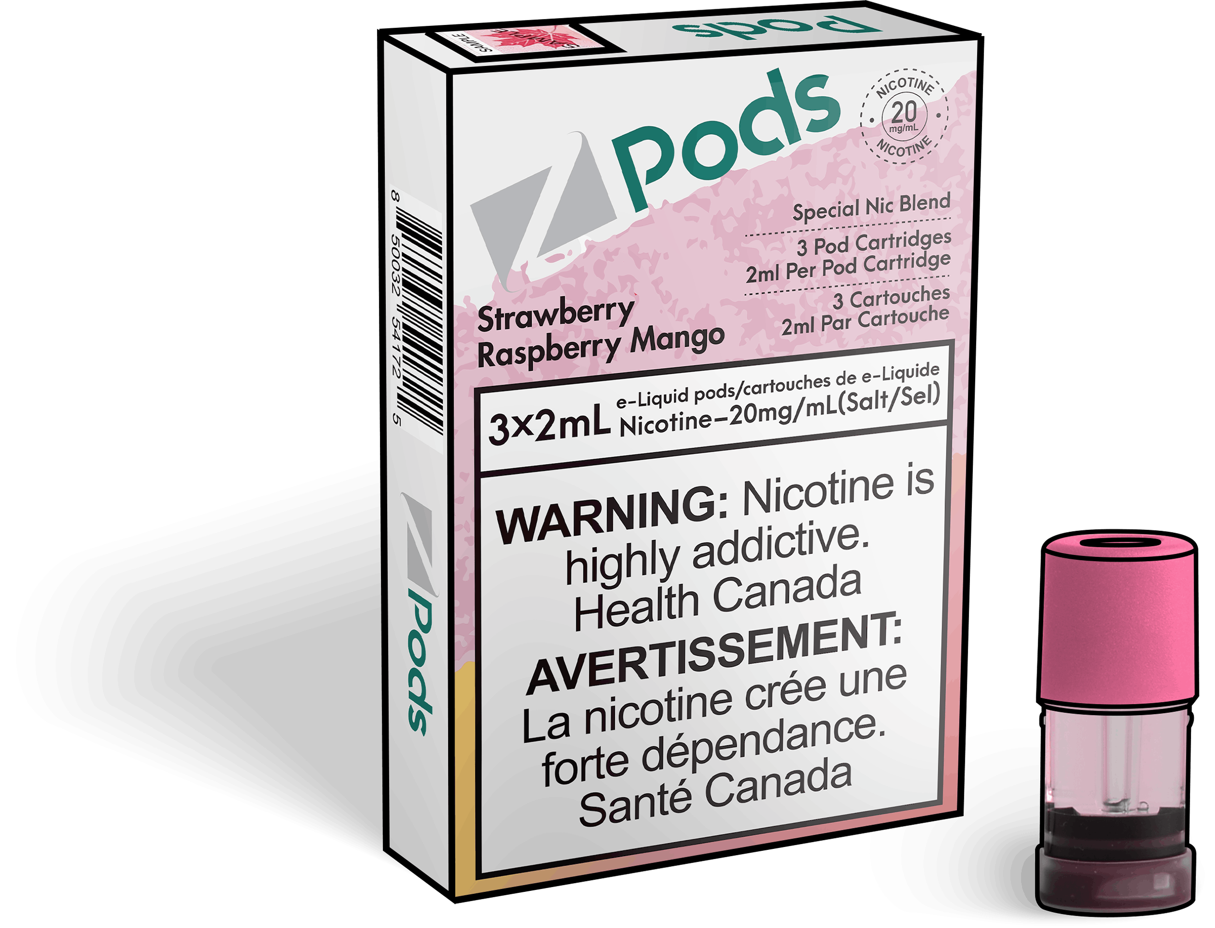 Zpods_Strawberry_Raspberry_Mango_Disposable_Nicotine_Vape_Pod