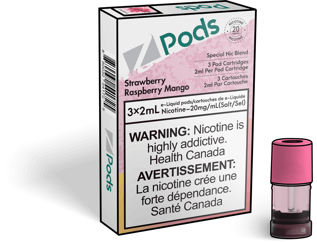 Zpods_Strawberry_Raspberry_Mango_Disposable_Nicotine_Vape_Pod