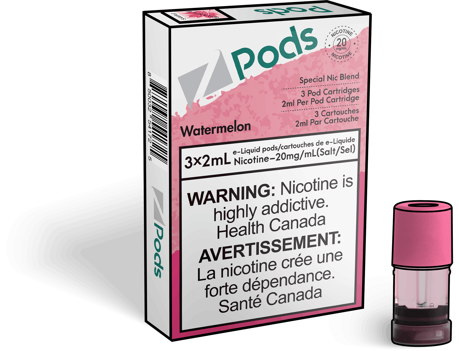 Zpods_Watermelon_Disposable_Nicotine_Vape_Pod