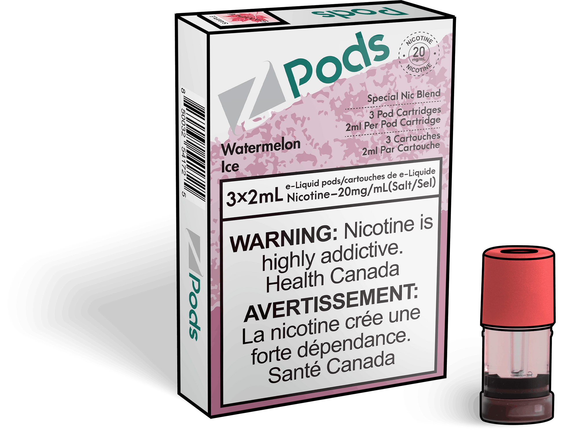Zpods_Watermelon_Ice_Disposable_Nicotine_Vape_Pod