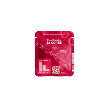 FUM Cores Cinnamon Hearts nicotine-free flavoured air refills for FUM devices back