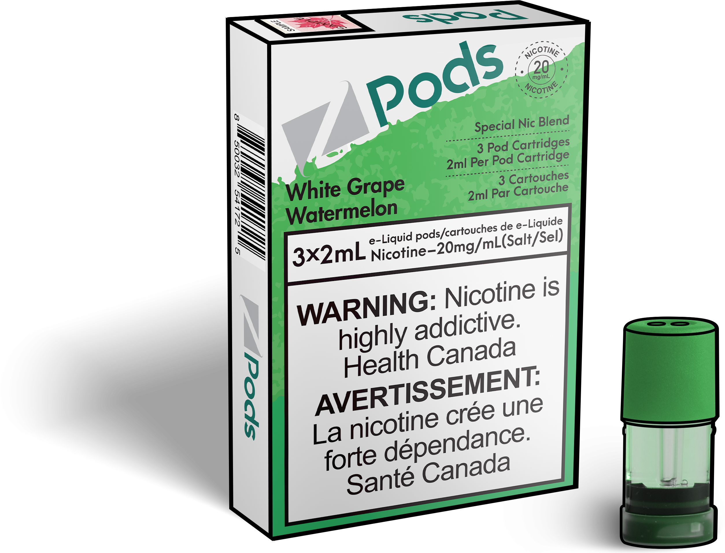 Z Pods - White Grape Watermelon